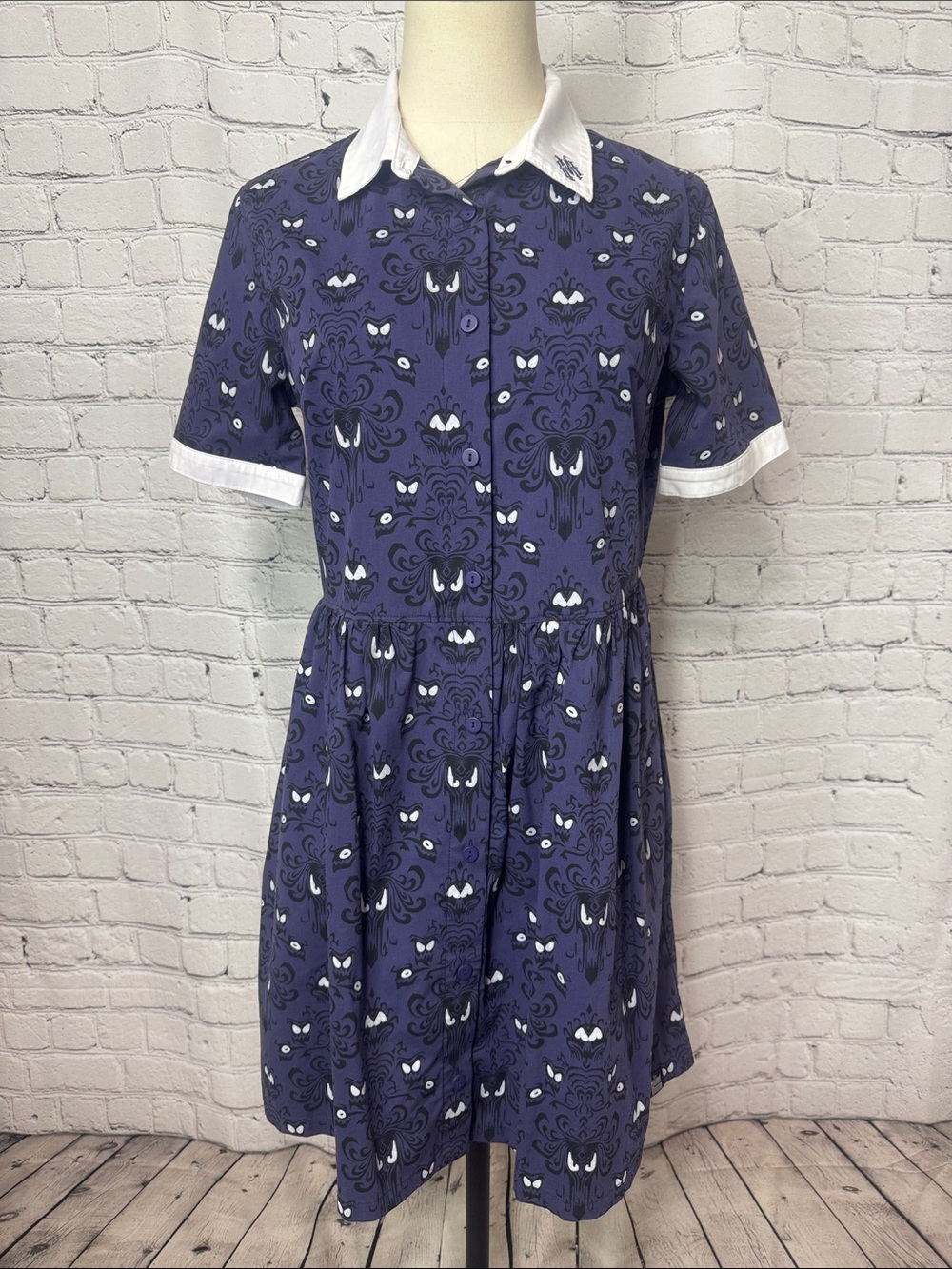 Disney Haunted Mansion Glow in the Dark Wallpaper Dress S